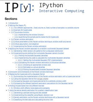 example table